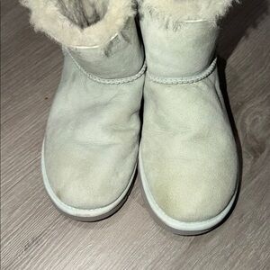 UGG AUSTRALIA Bailey Bow Mini Boots Baby Blue Size 6